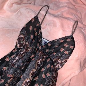 Floral print beach dress